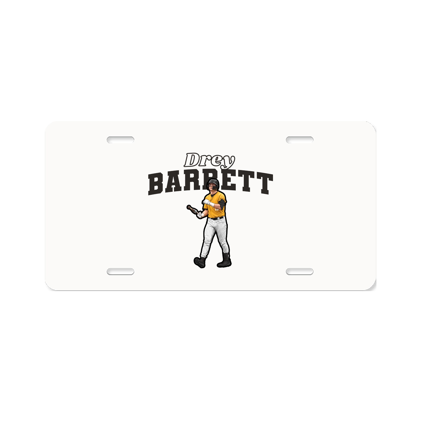 License Plate — Name Arch in Classic