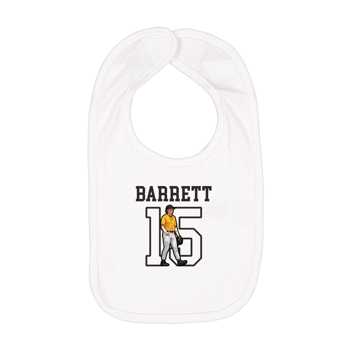 Infant Bib — Shirsey in White