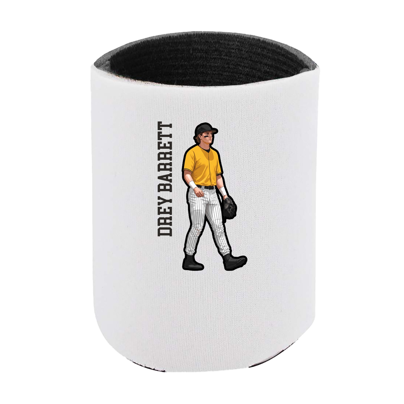 Can Holder — Name Vertical in White