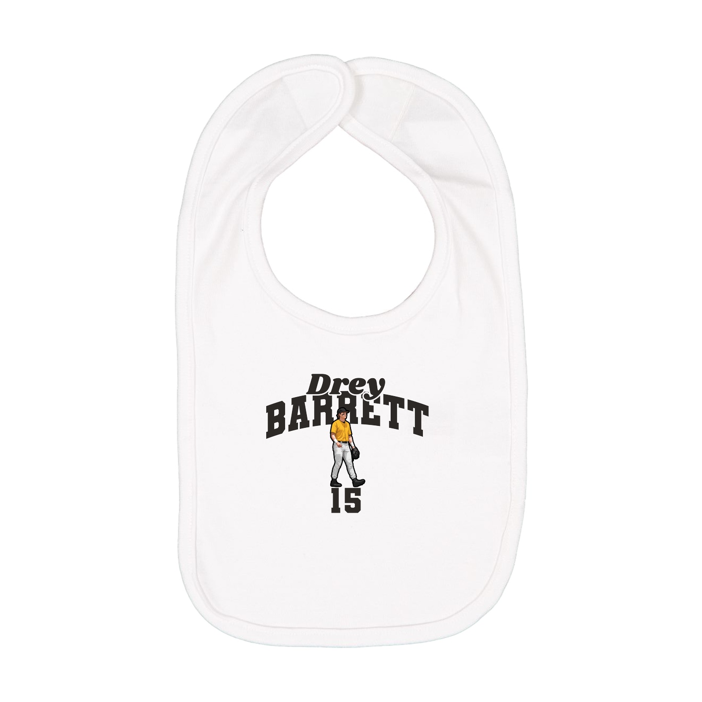 Infant Bib — Signature Arch in White
