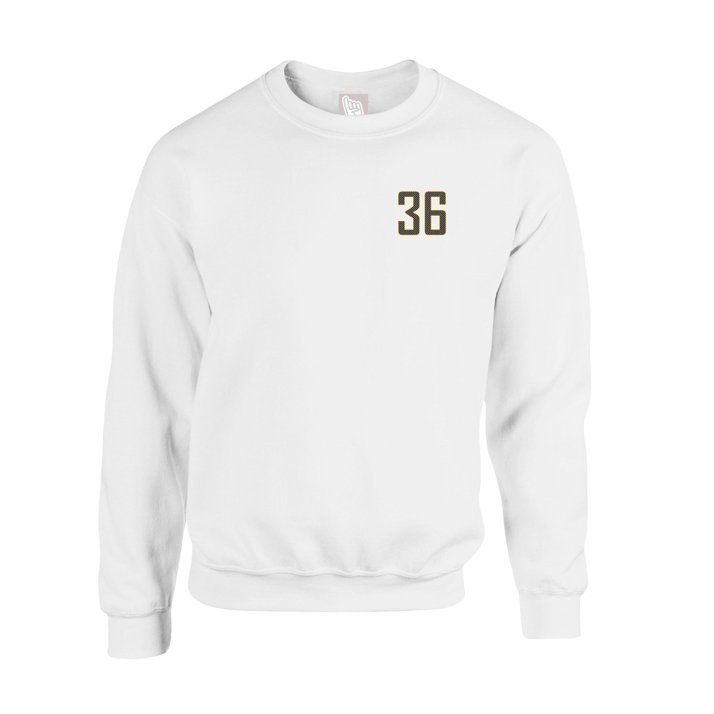 Fleece Crew — Front Shirsy in White