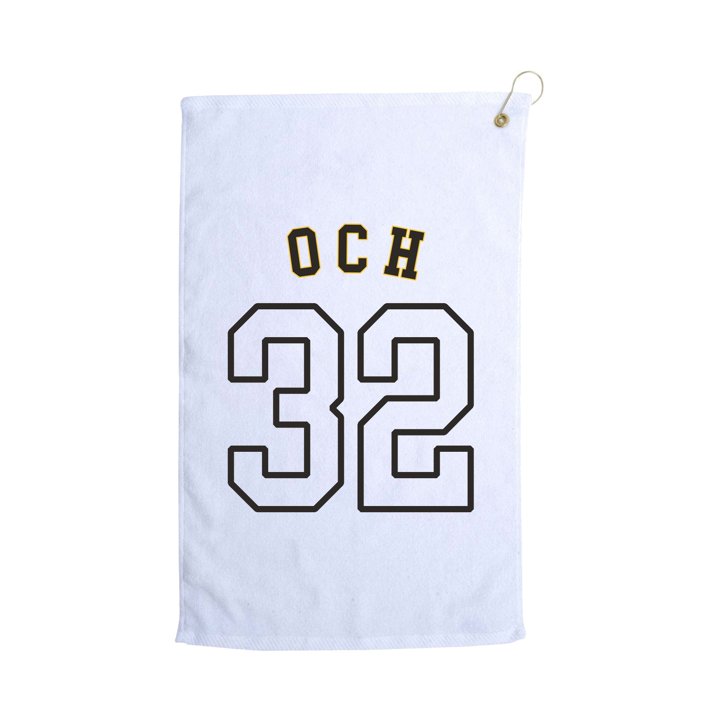 Golf Towel — Shirsey Arch in White