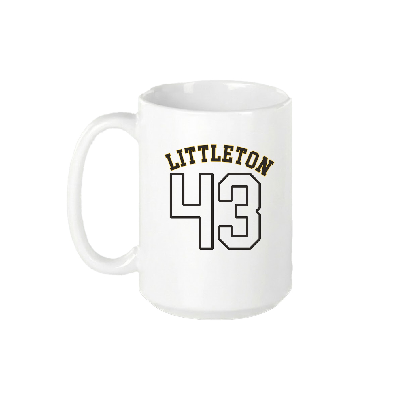 15oz Coffee Mug — Shirsey Arch in White