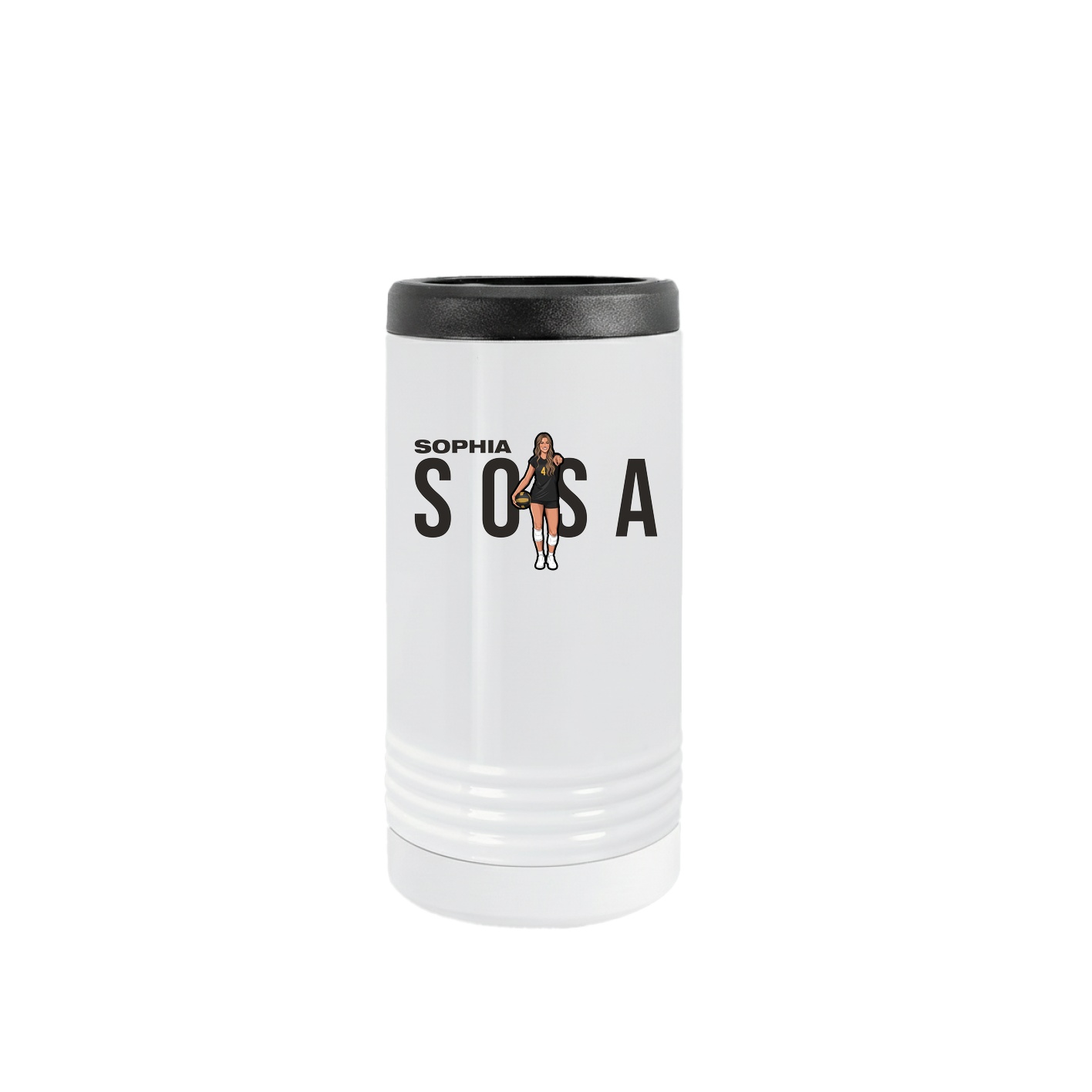 Slim Beverage Holder — Player Name in White
