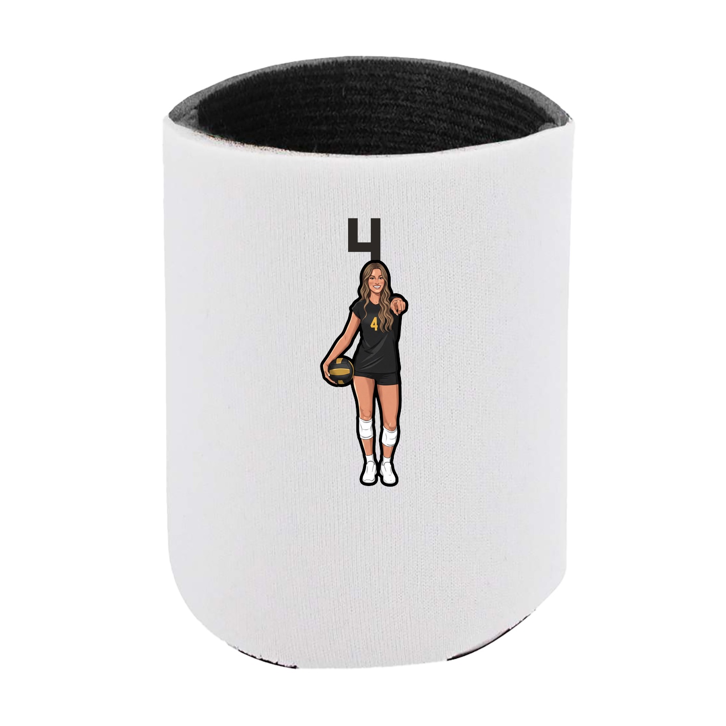 Can Holder — Number Top in White