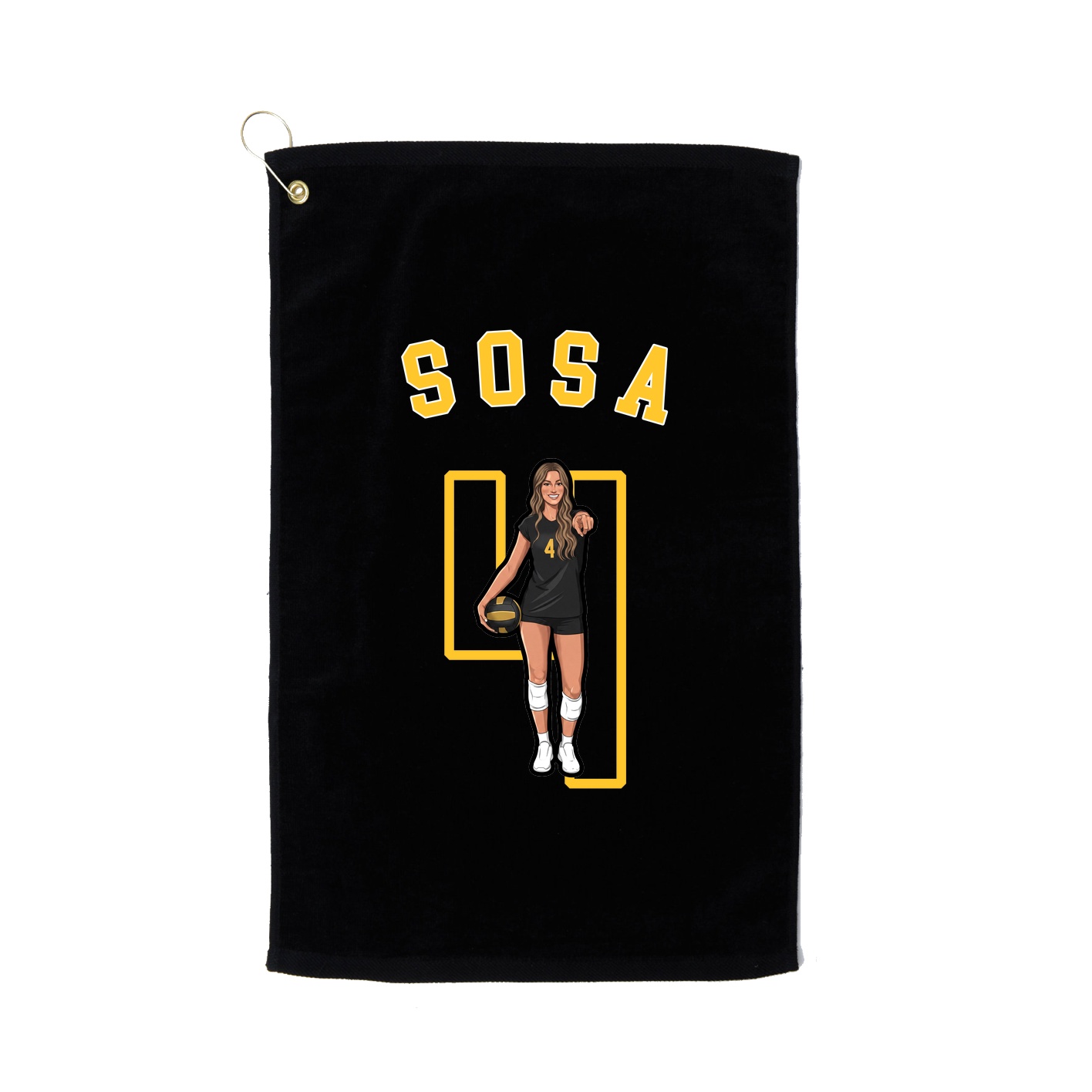 Golf Towel — Shirsey Arch in Black
