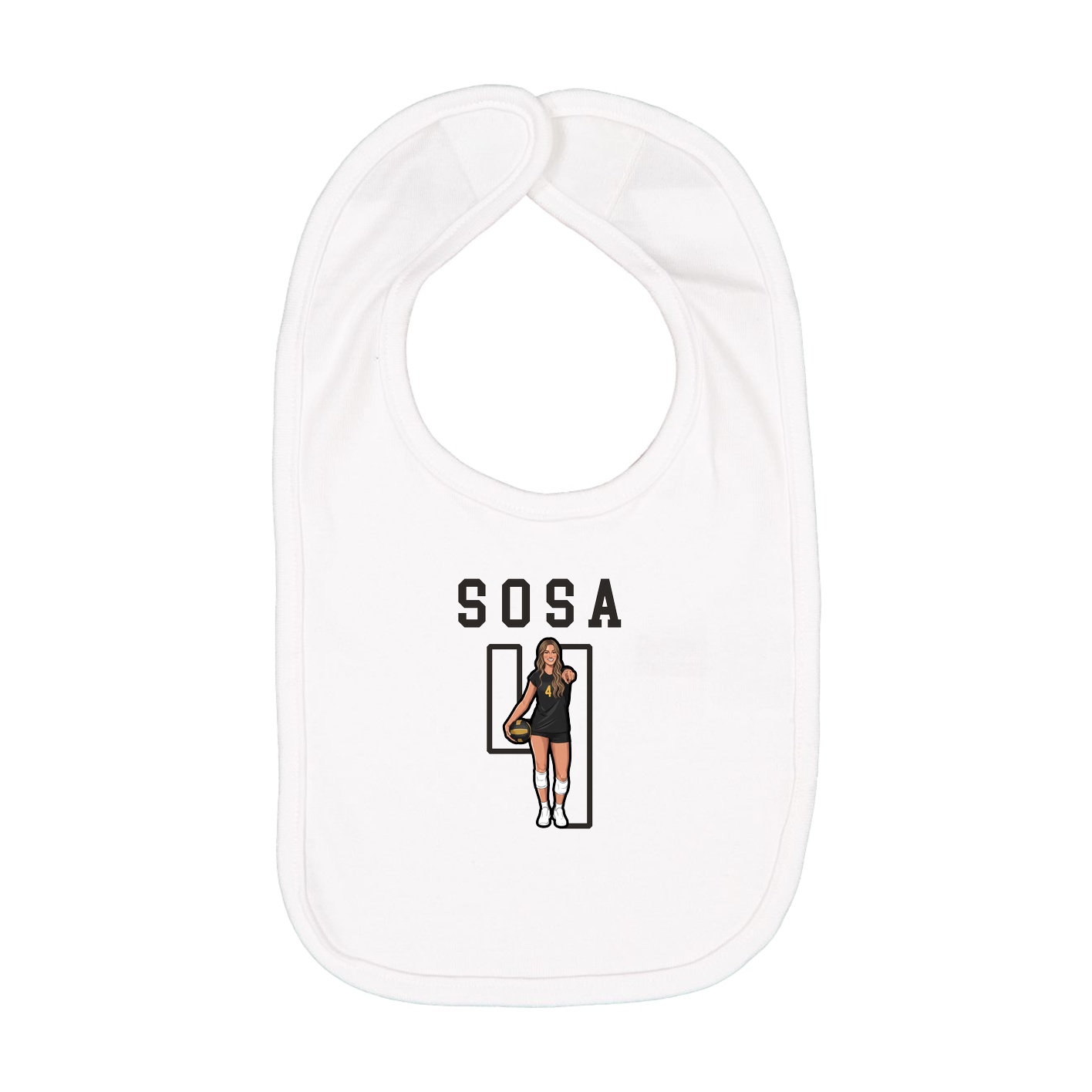 Infant Bib — Shirsey in White