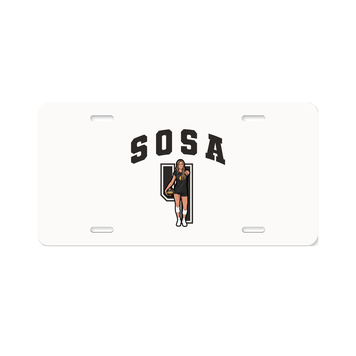 License Plate — Number in Classic