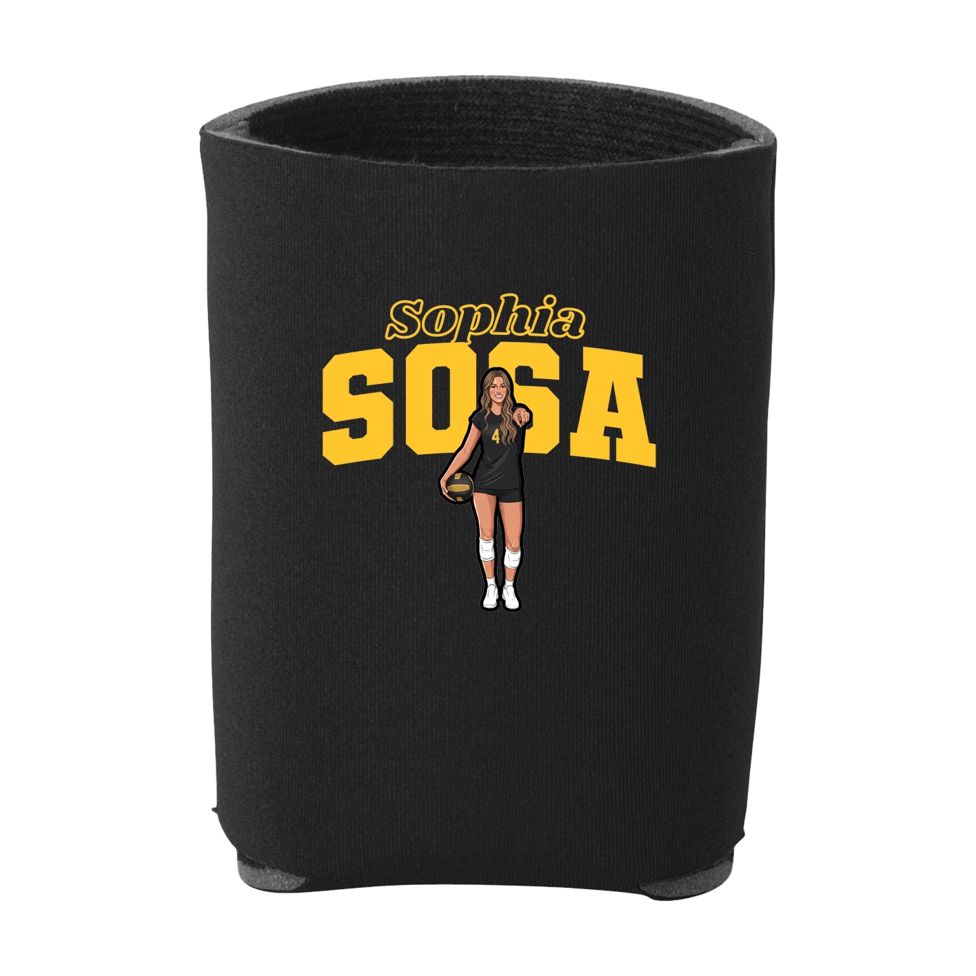 Can Holder — Name Arch in Black