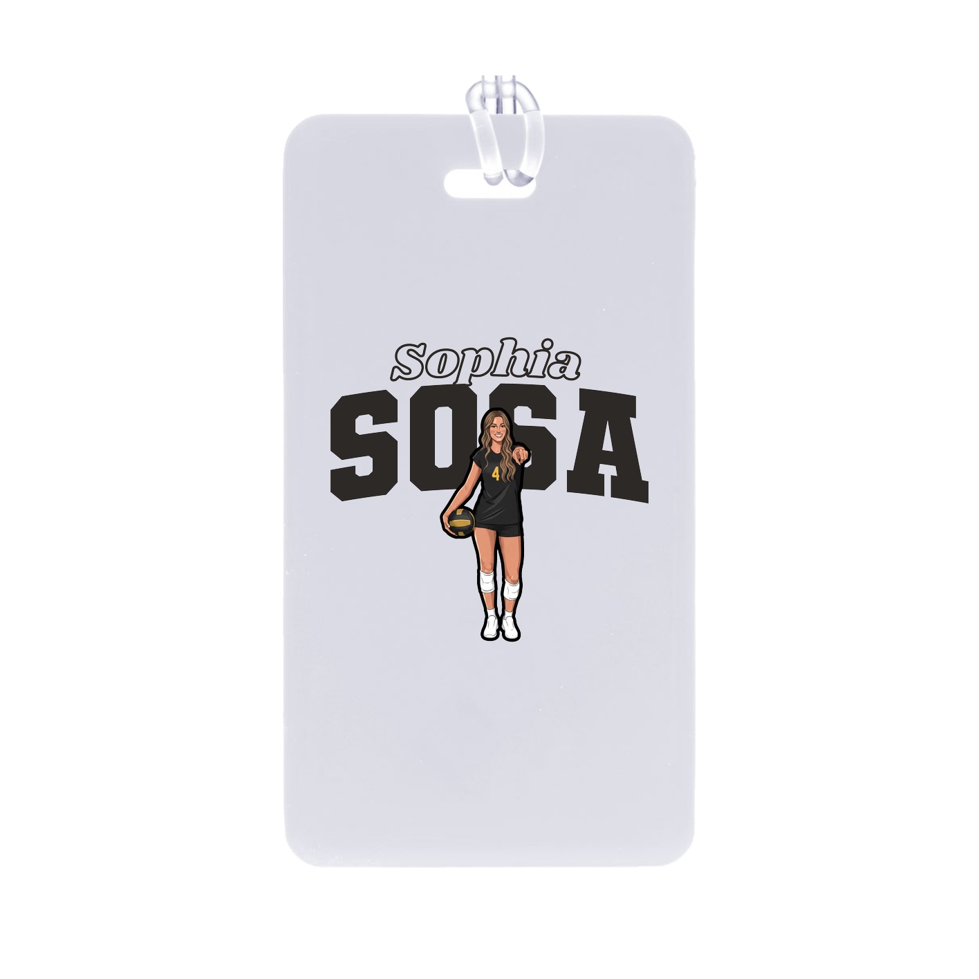 Bag Tag — Name Arch in Classic