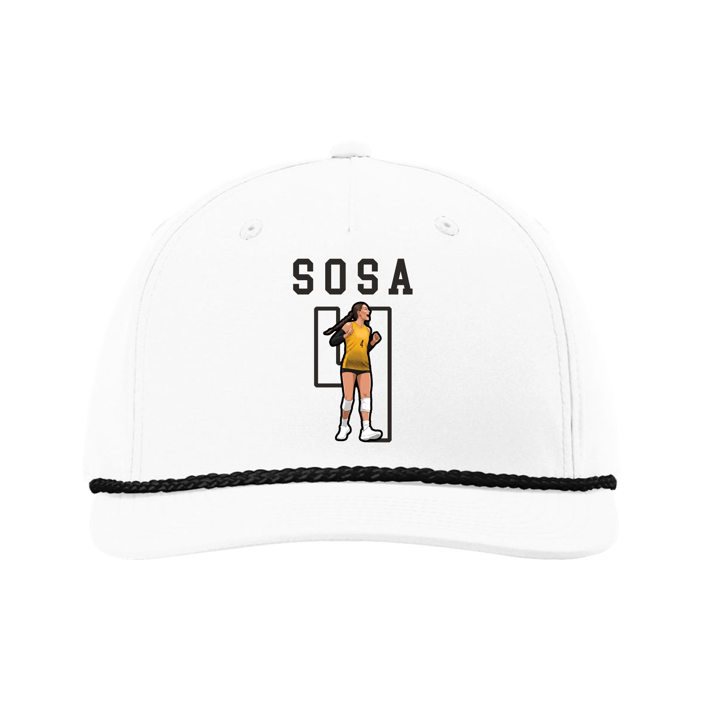 Five-Panel Classic Rope Cap — Shirsey in White