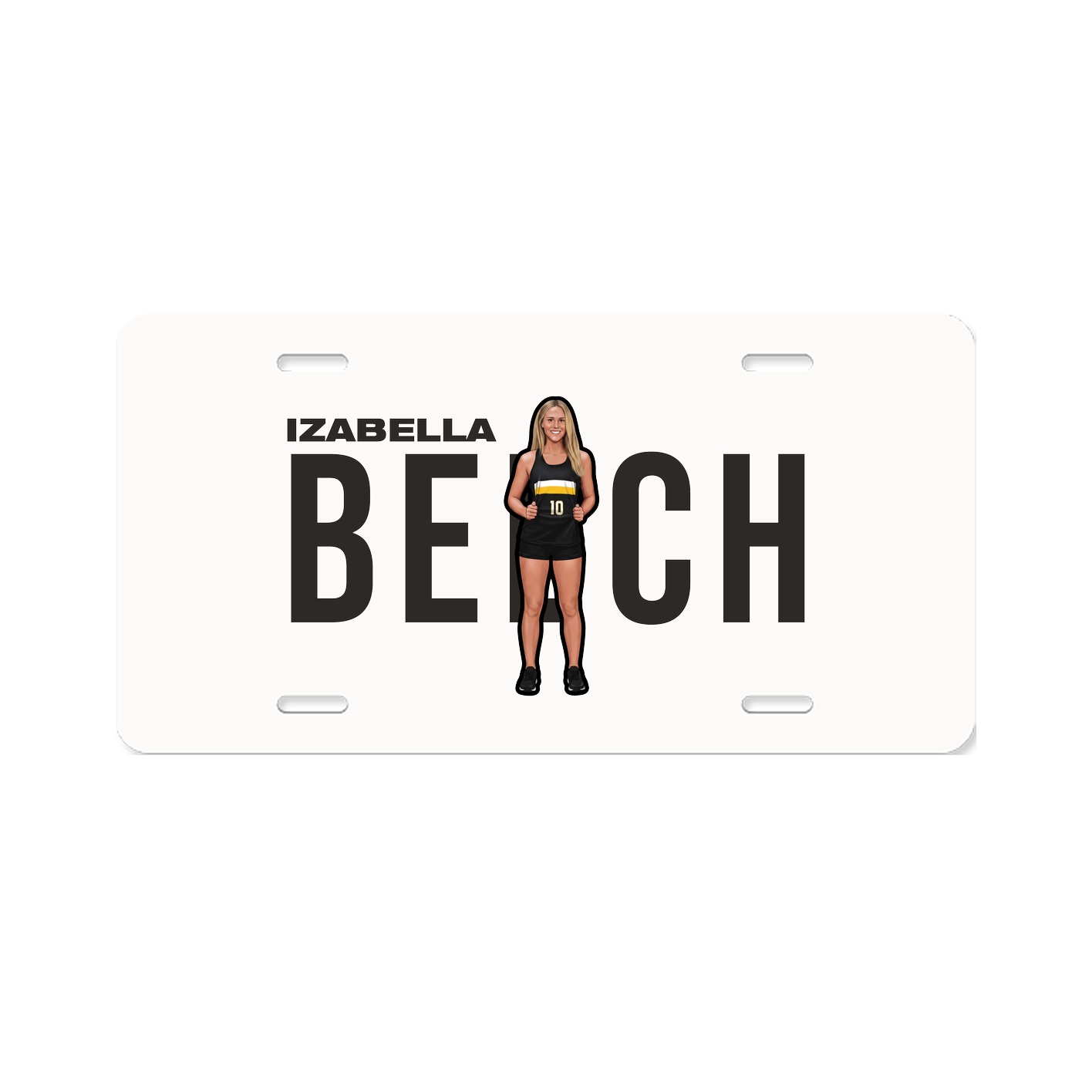 License Plate — Player Name in Classic