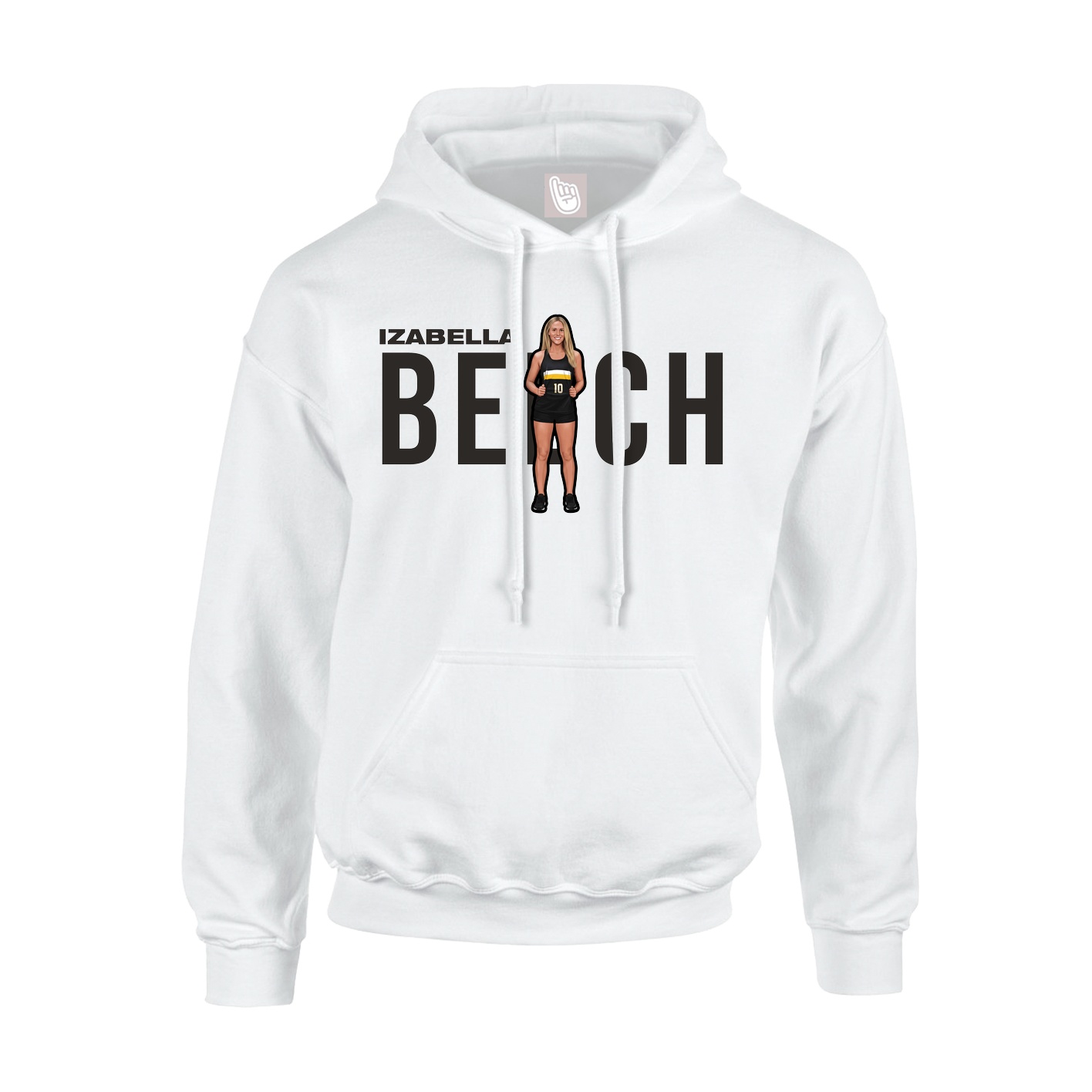 Hoodie — Player Name in White