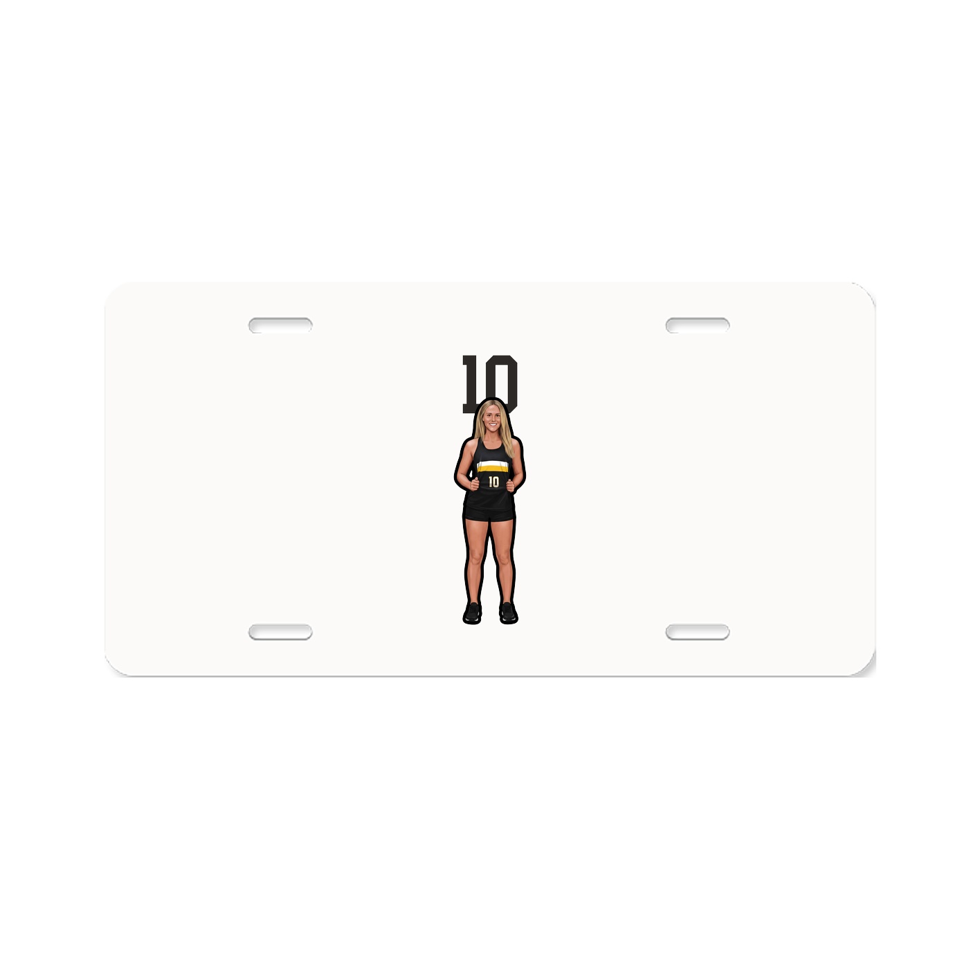 License Plate — Number Top in Classic