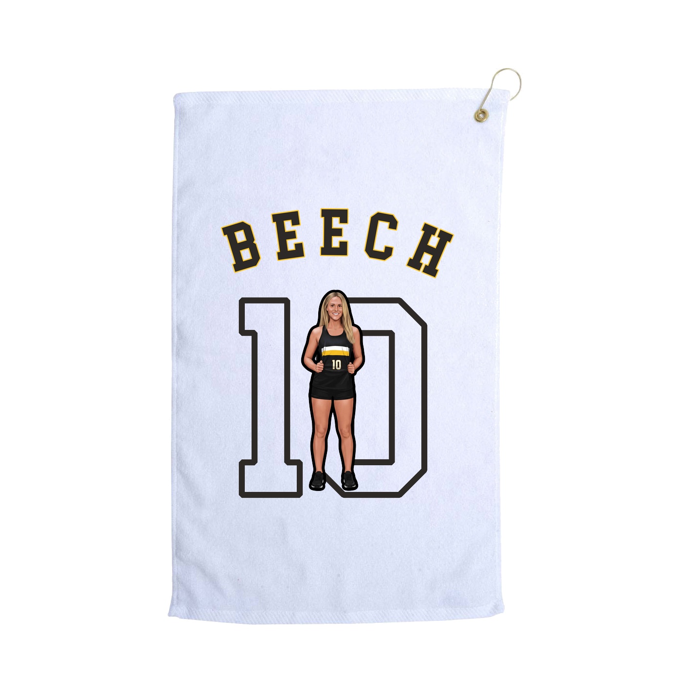 Golf Towel — Shirsey Arch in White
