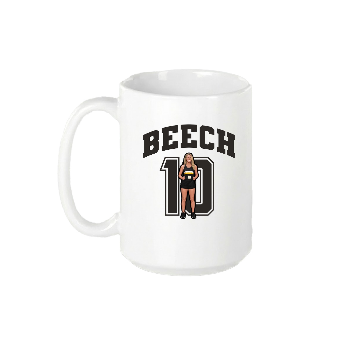 15oz Coffee Mug — Number in White