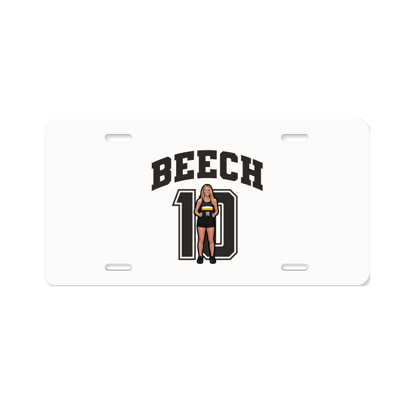 License Plate — Number in Classic