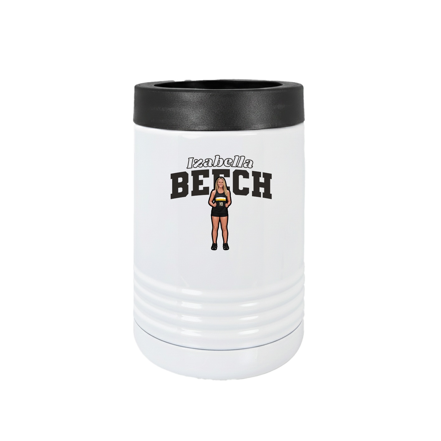 Beverage Holder — Name Arch in White