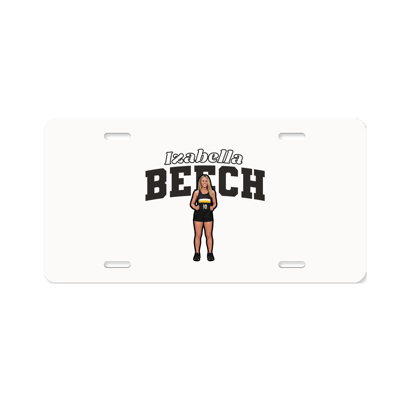 License Plate — Name Arch in Classic