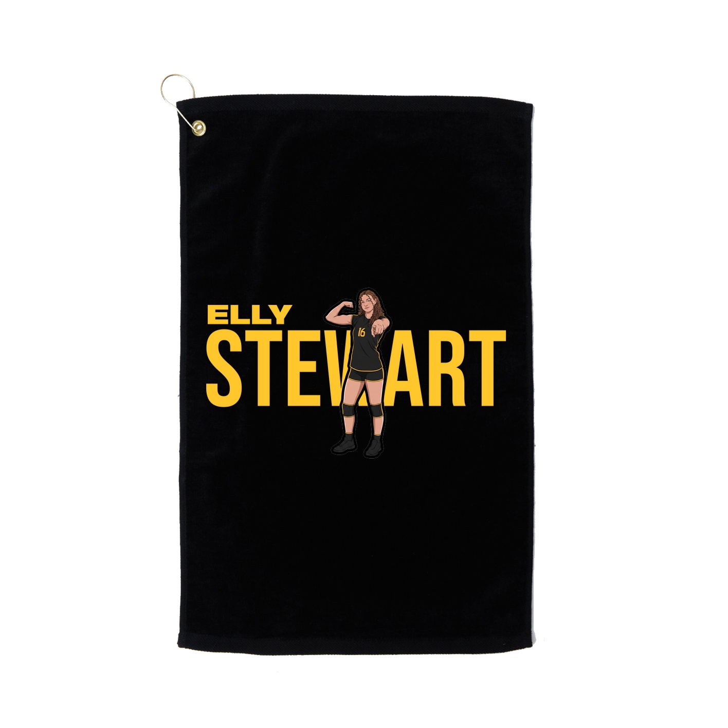 Golf Towel — Player Name in Black