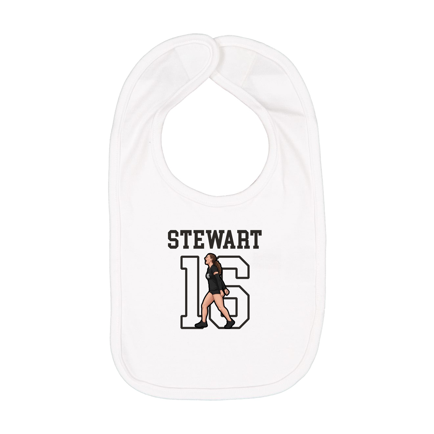 Infant Bib — Shirsey in White