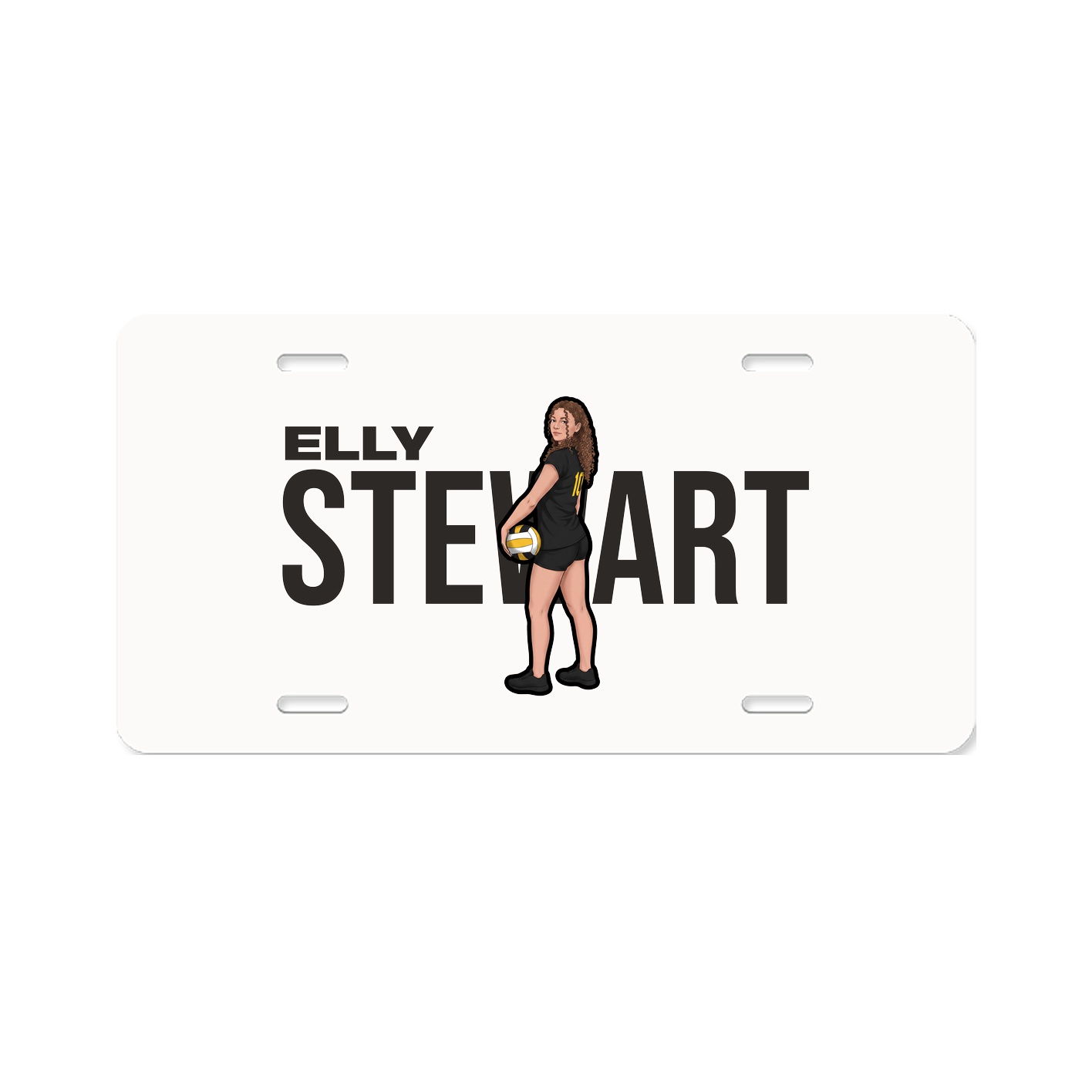 License Plate — Player Name in Classic