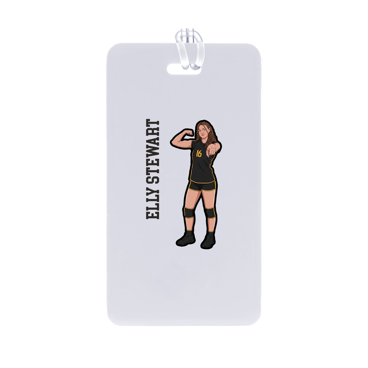 Bag Tag — Name Vertical in Classic