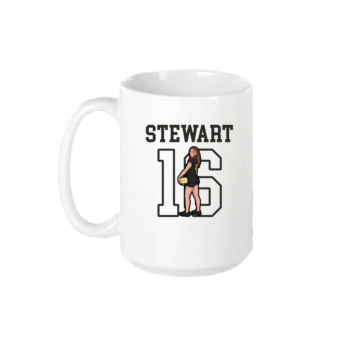 15oz Coffee Mug — Shirsey in White