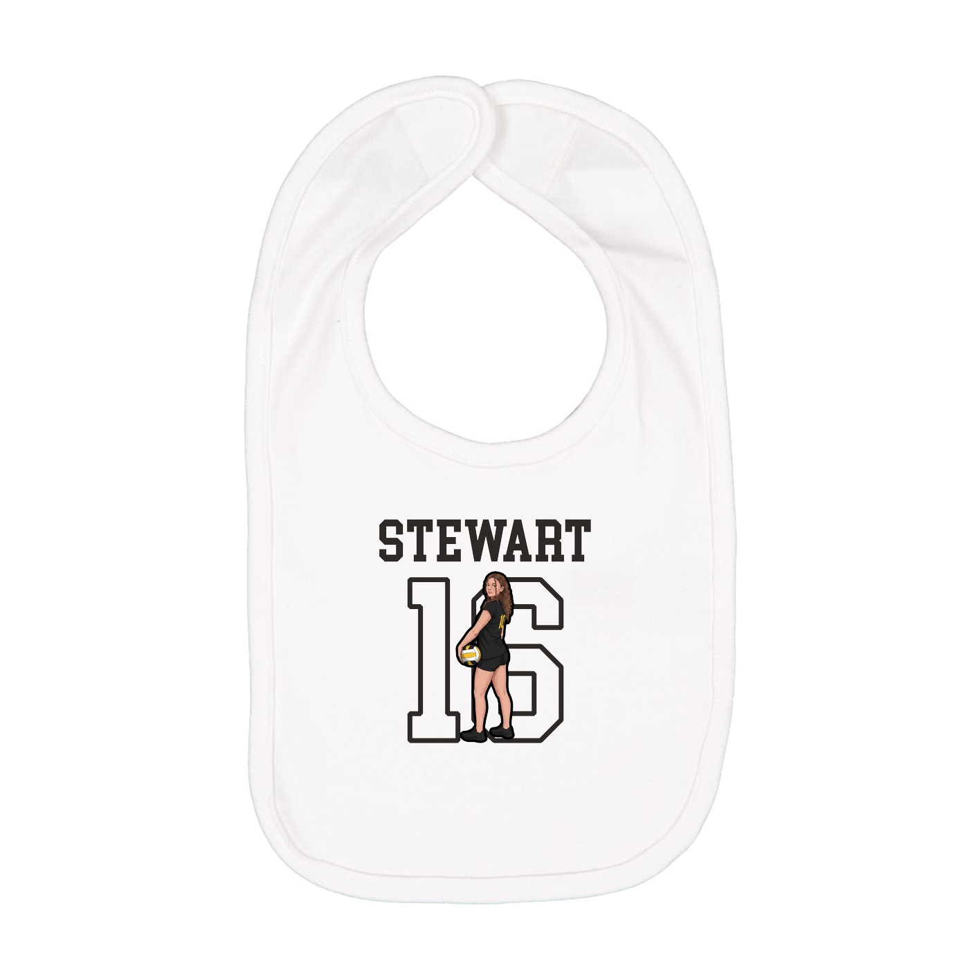 Infant Bib — Shirsey in White