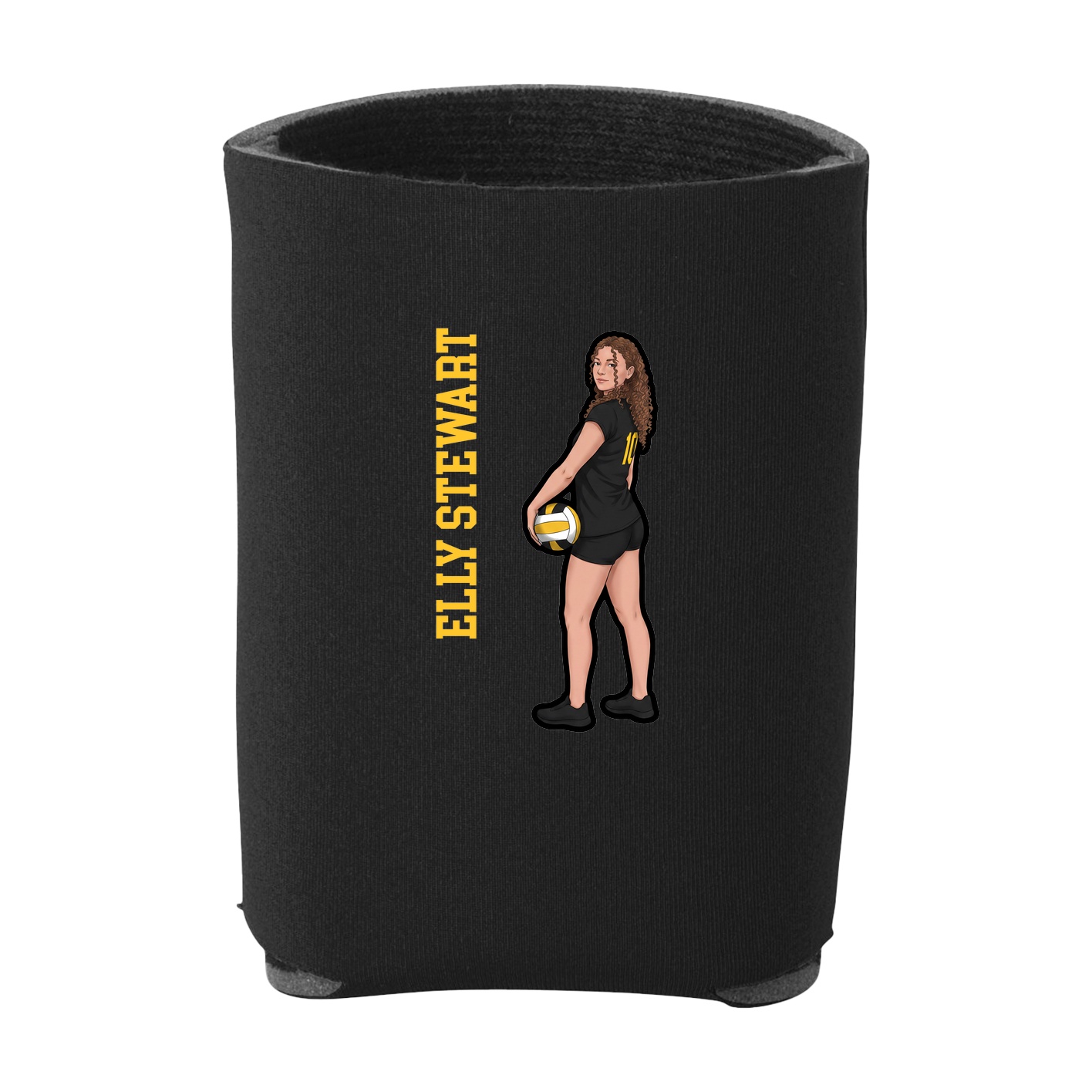 Can Holder — Name Vertical in Black