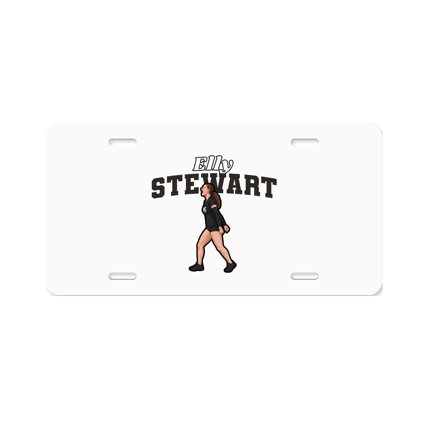 License Plate — Name Arch in Classic