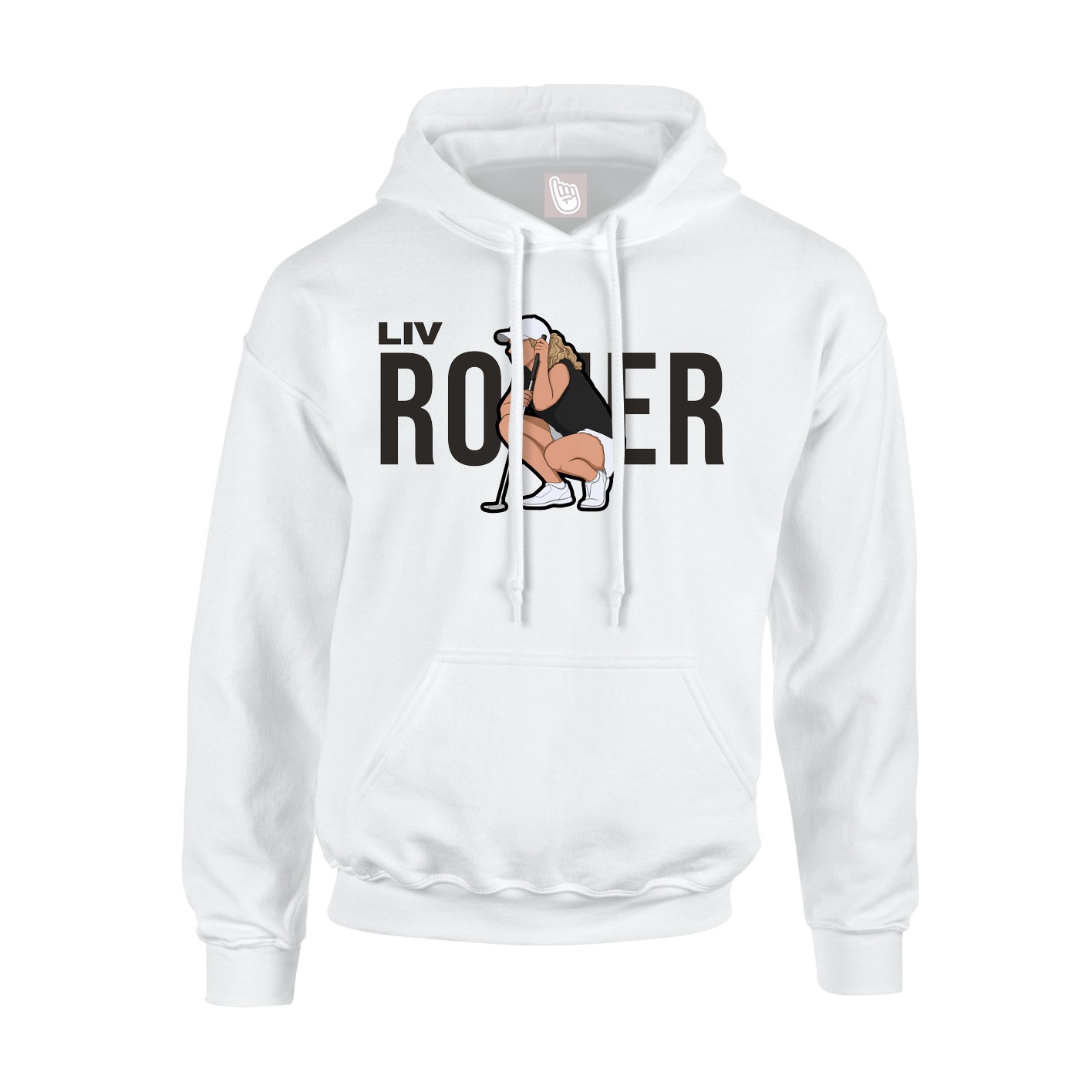 Youth Hoodie — Player Name in White