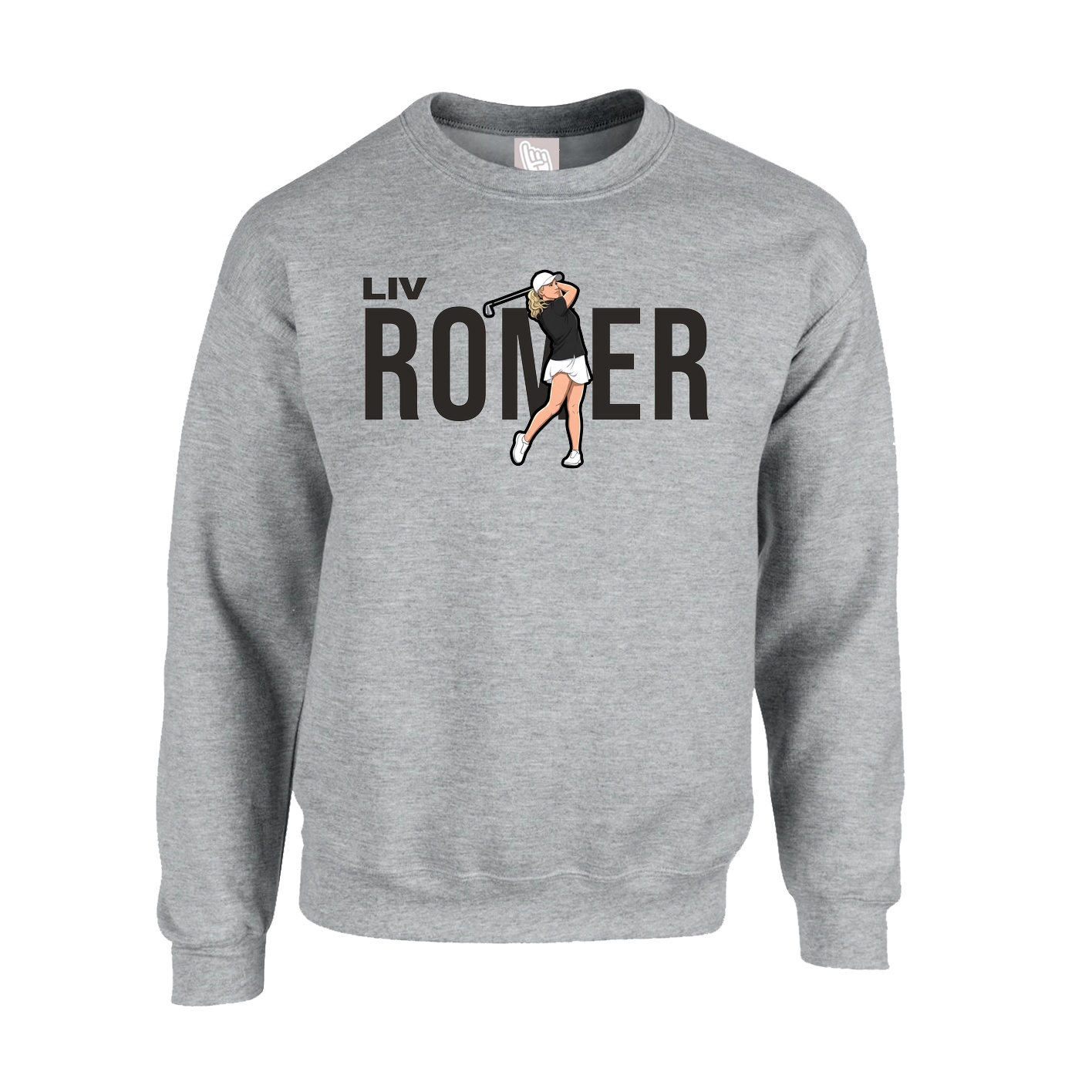Fleece Crew — Player Name in Grey