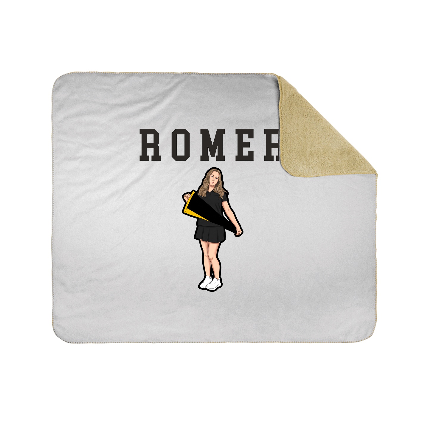 Throw Blanket — Shirsey in White