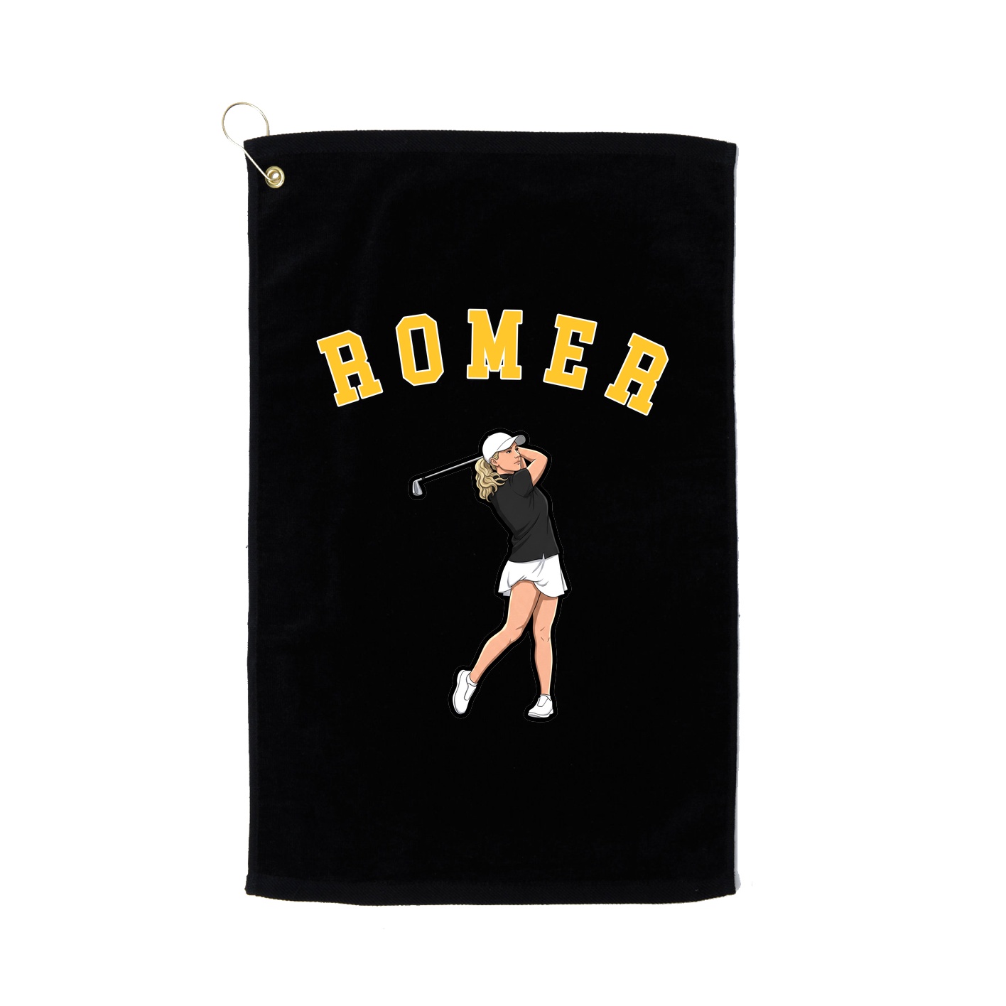 Golf Towel — Shirsey Arch in Black