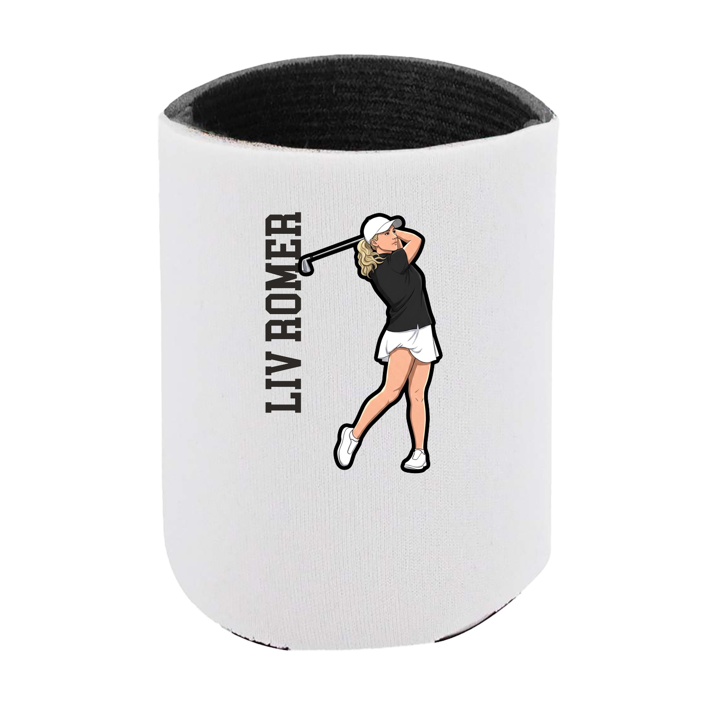 Can Holder — Name Vertical in White