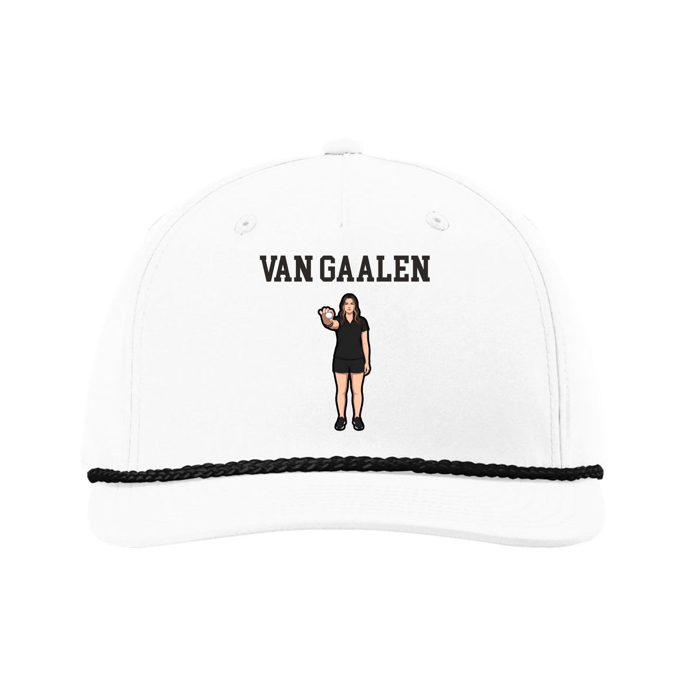 Five-Panel Classic Rope Cap — Shirsey in White