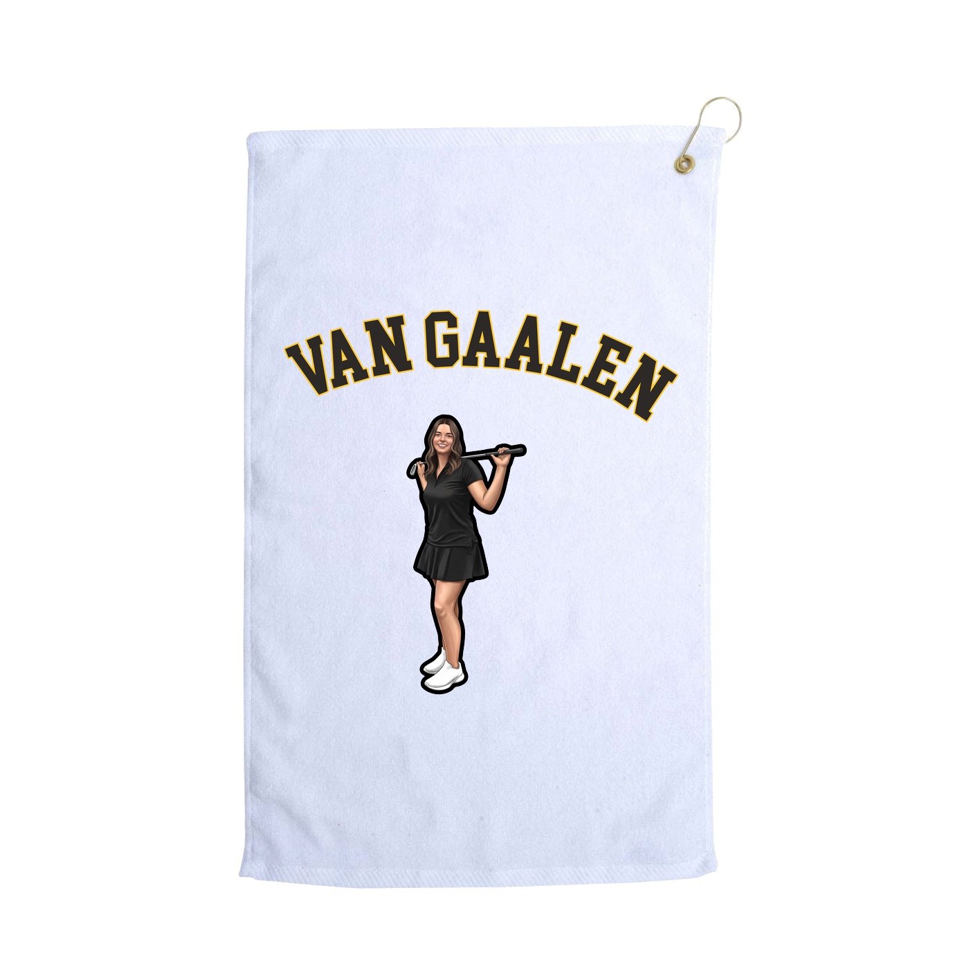 Golf Towel — Shirsey Arch in White