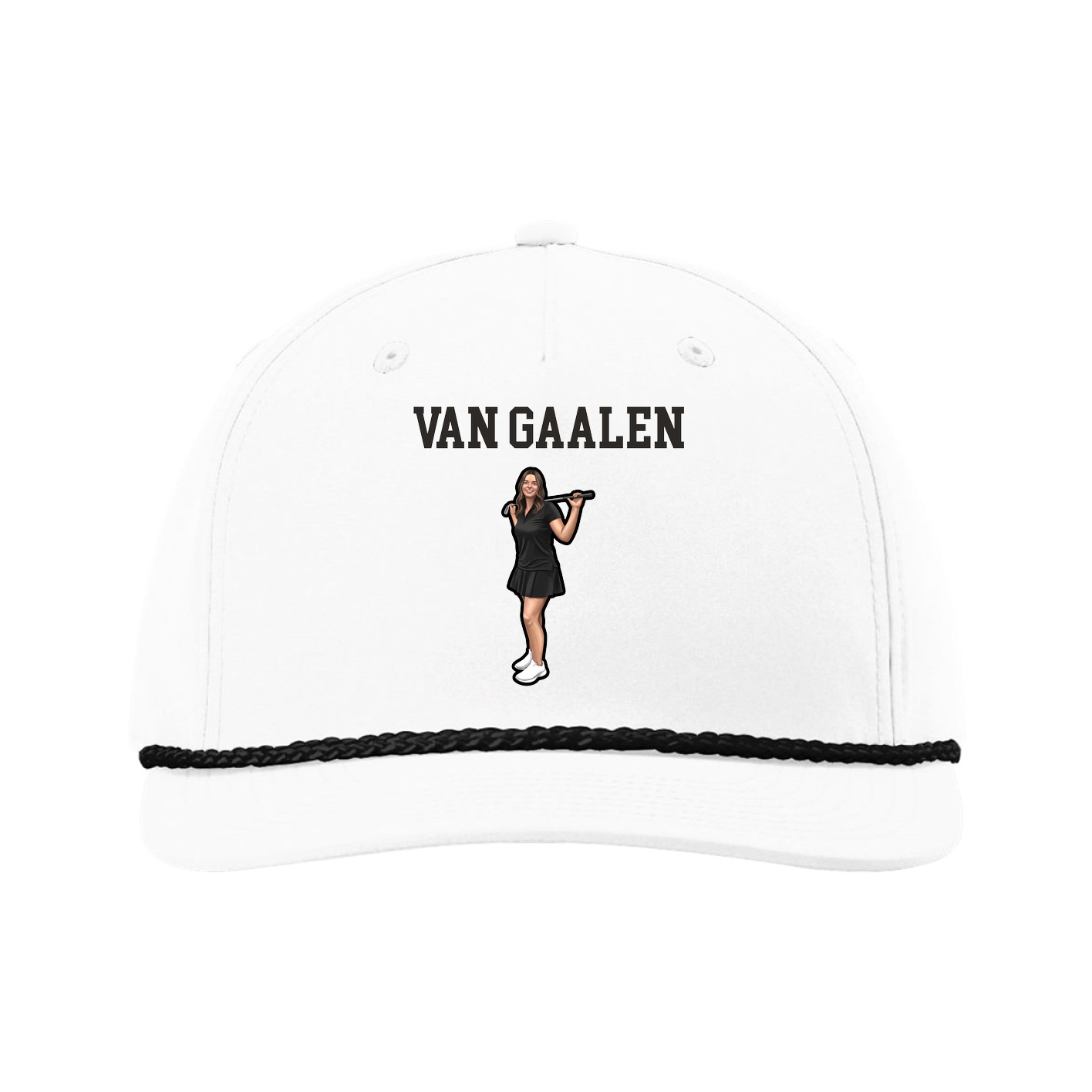 Five-Panel Classic Rope Cap — Shirsey in White