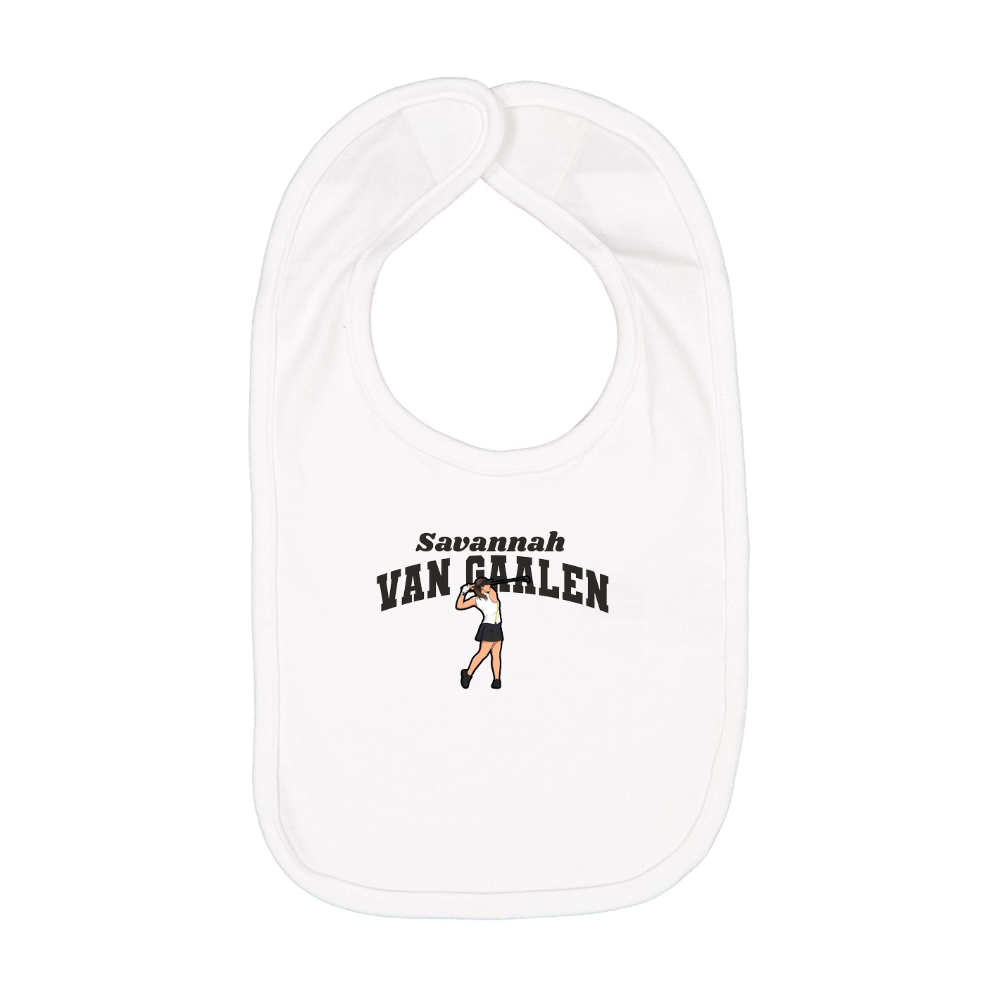 Infant Bib — Signature Arch in White