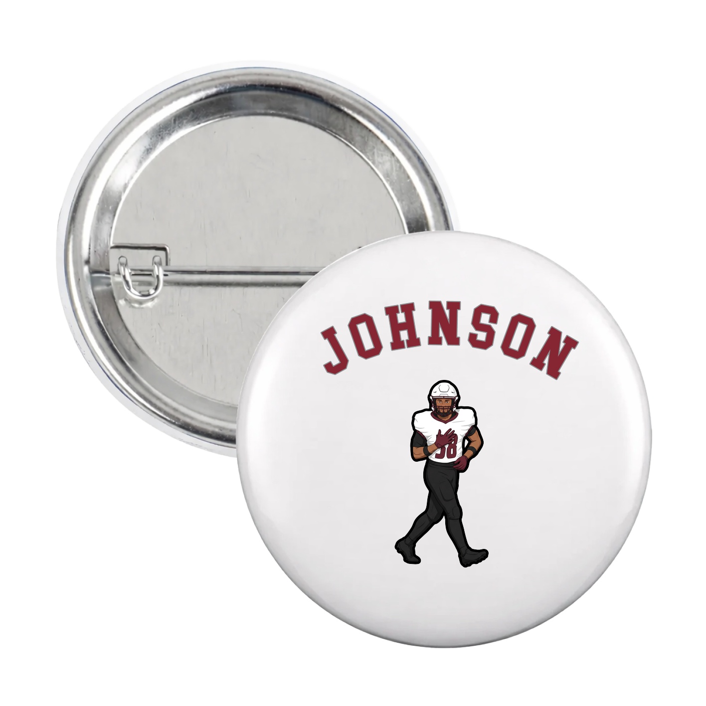 Game Day Button — Shirsey Arch in White