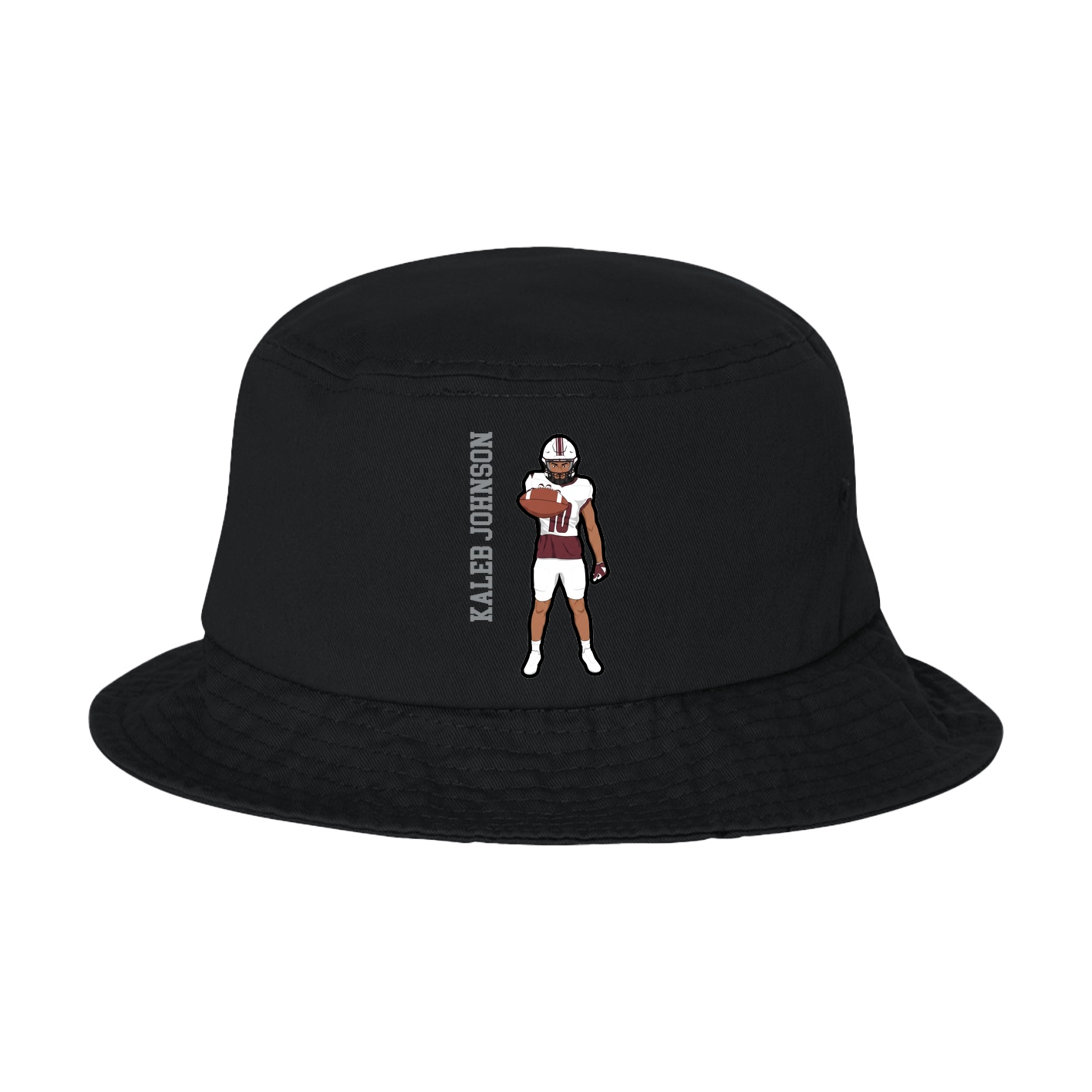 Bucket Cap — Name Vertical in Black