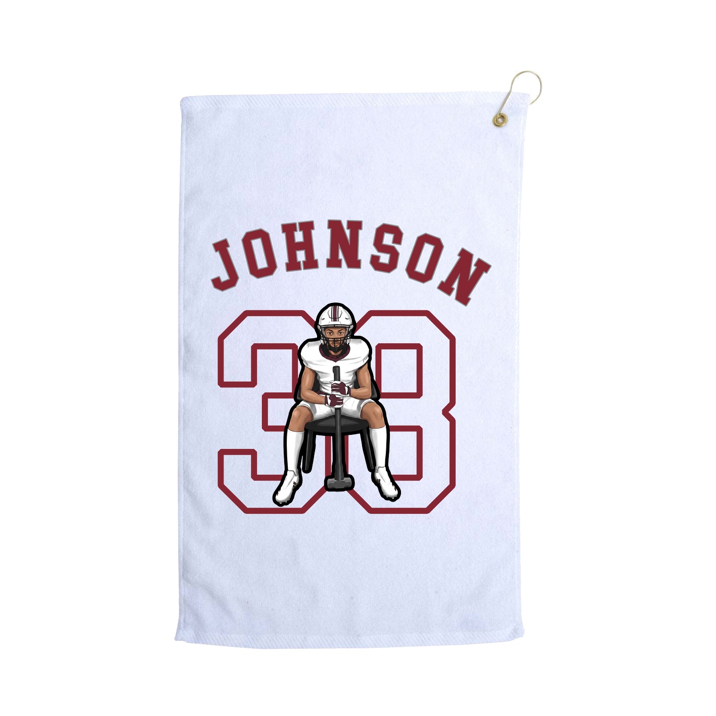 Golf Towel — Shirsey Arch in White