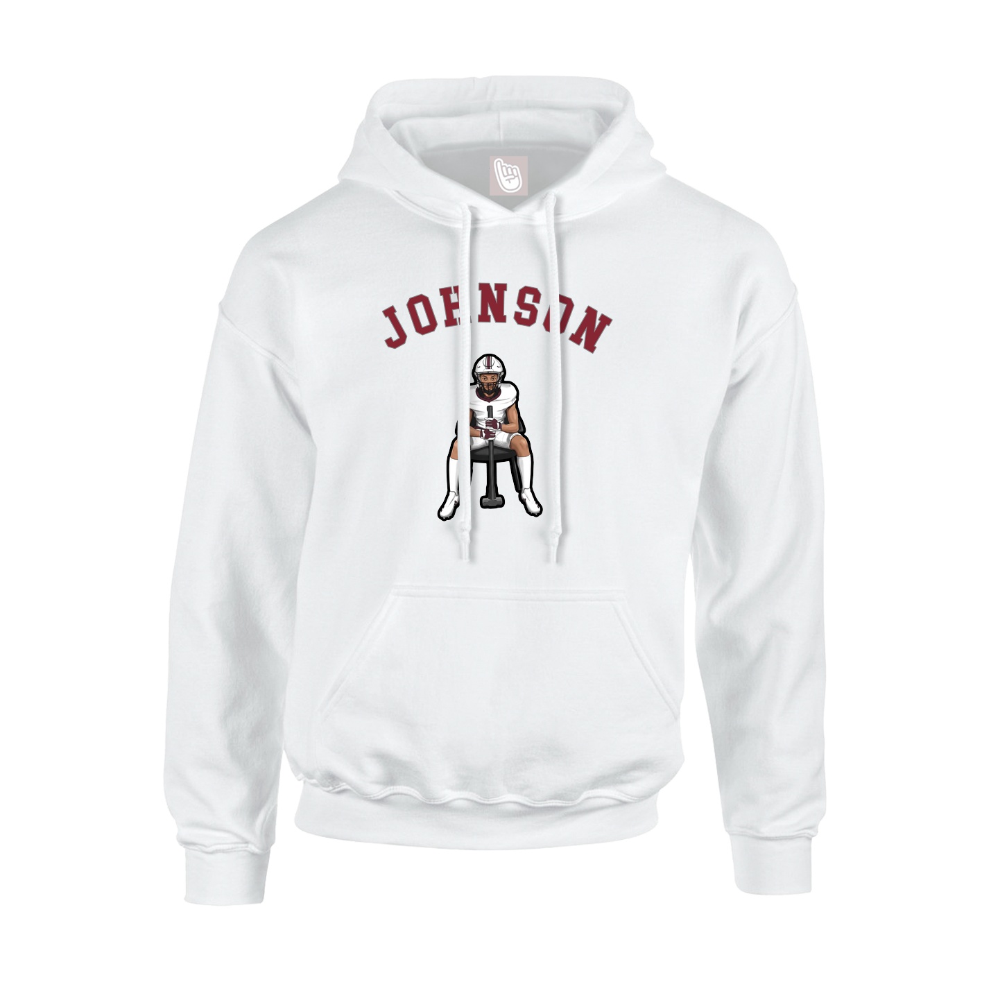 Youth Hoodie — Shirsey Arch in White