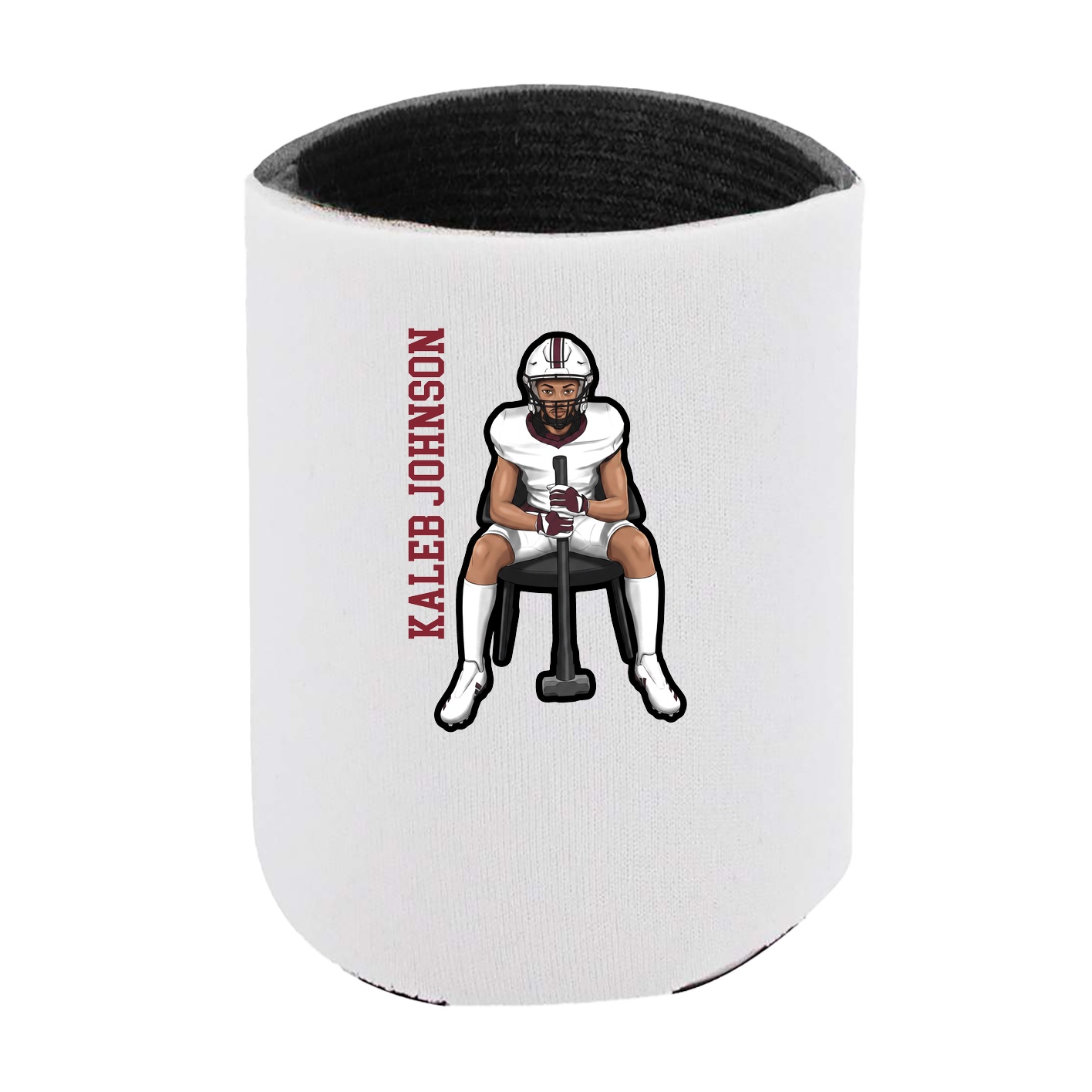 Can Holder — Name Vertical in White