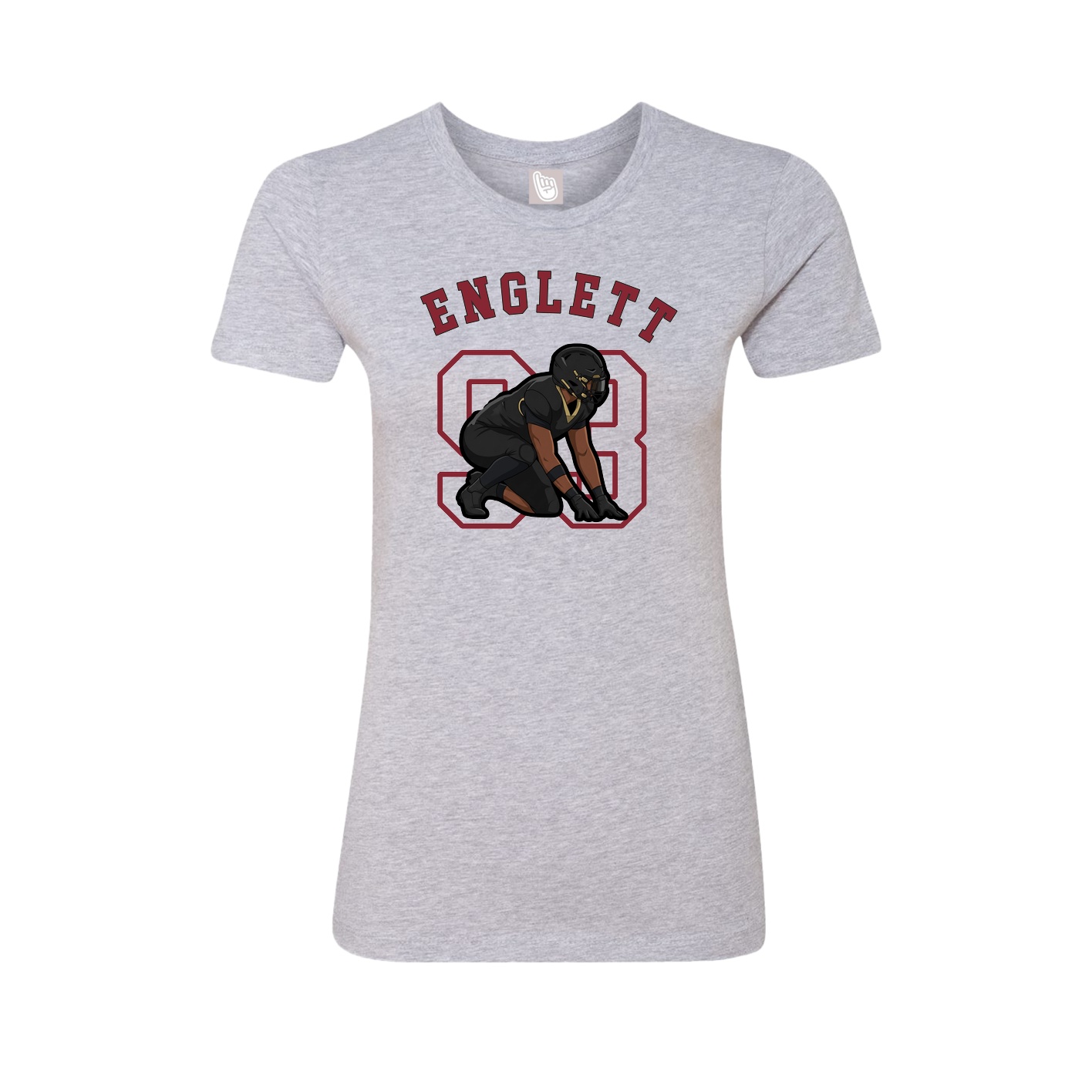 Fitted Women's Tee — Shirsey Arch in Grey