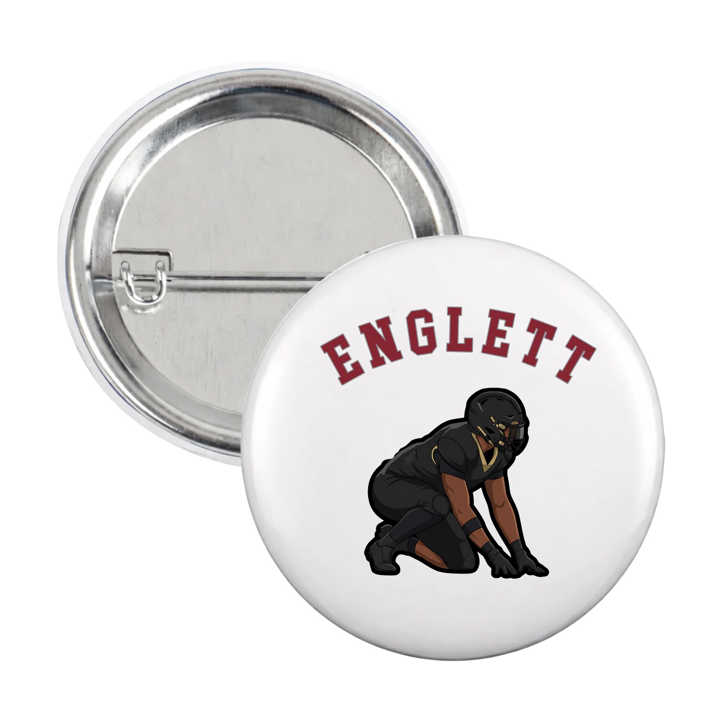 Game Day Button — Shirsey Arch in White