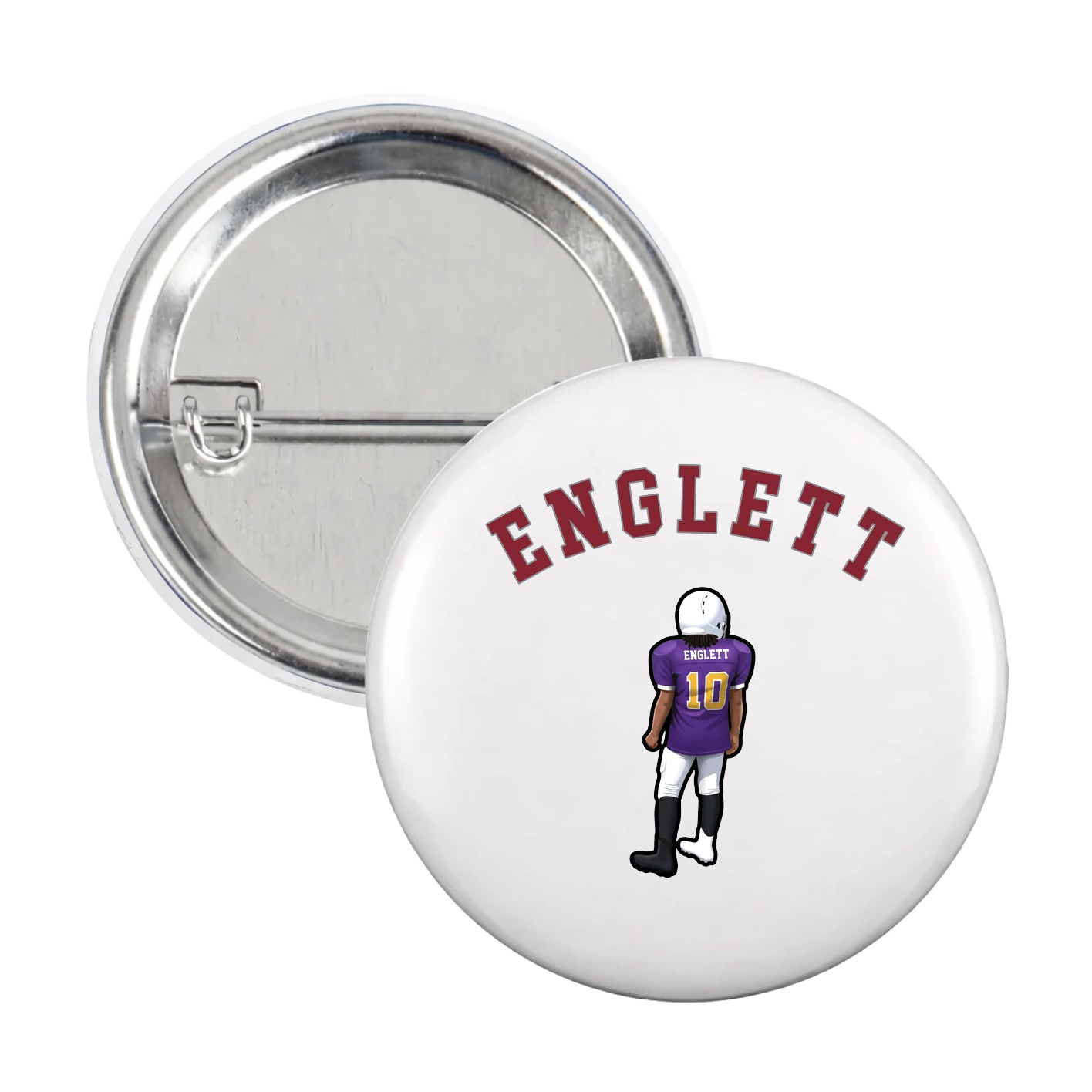 Game Day Button — Shirsey Arch in White
