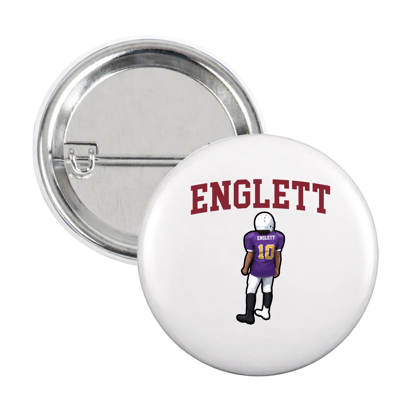 Game Day Button — Shirsey in White