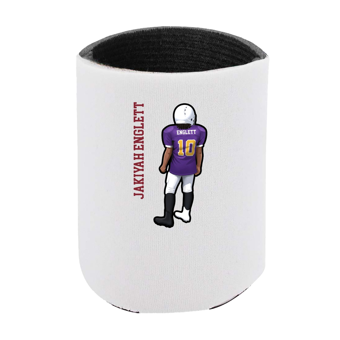 Can Holder — Name Vertical in White